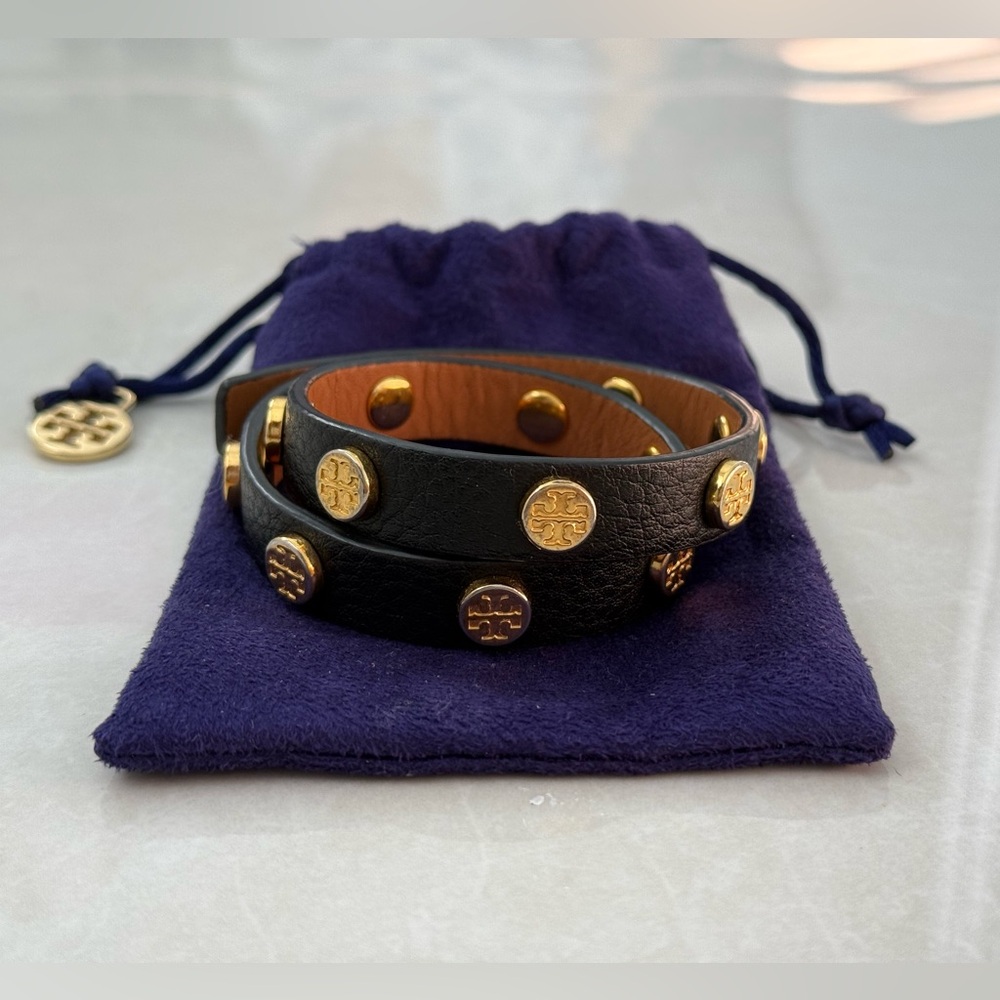Tory Burch Leather Wrap Bracelet